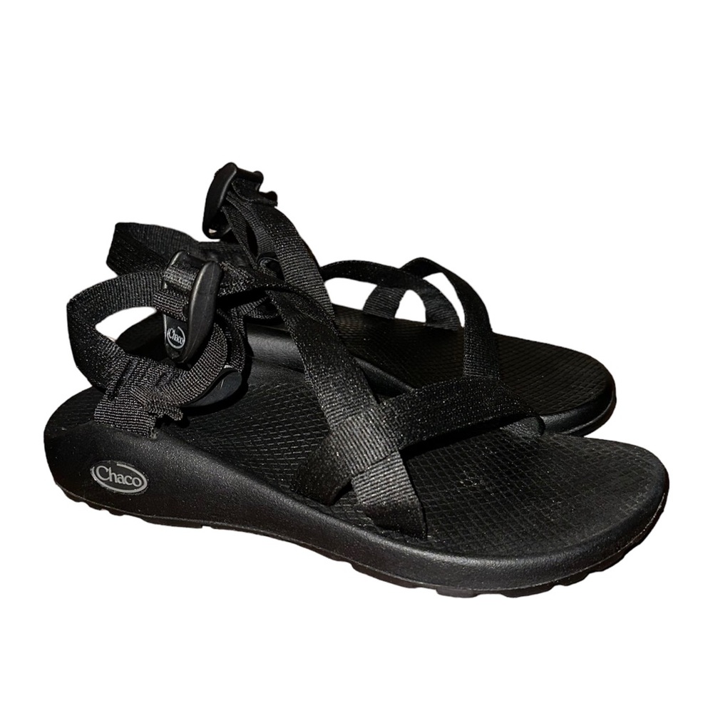 Chaco Women's Z/1 Classic All Black Outdoor Water Hiking Sandals J105414 Size 8